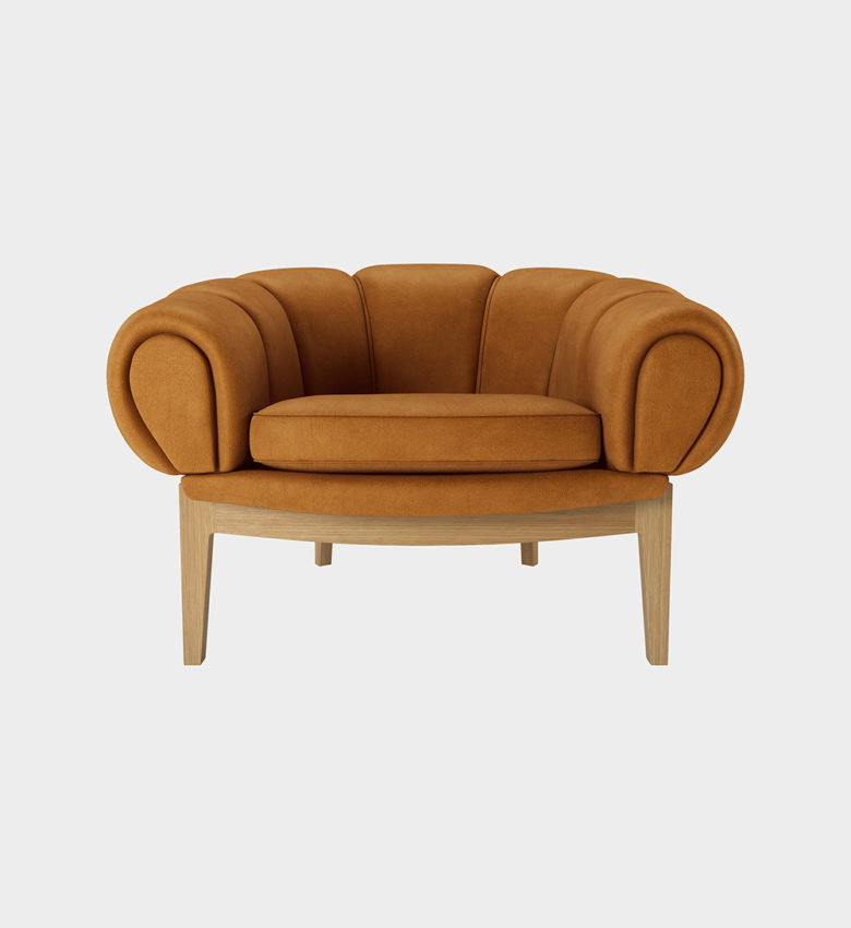 Tinnappelmetz-Gubi-Croissant Lounge Chair 1